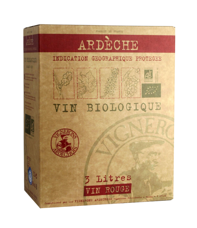 CUBI ARDÈCHE PAR NATURE BIO VIN BIOLOGIQUE ROUGE 2020 (3L)