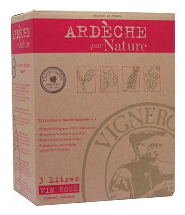 CUBI ARDÈCHE PAR NATURE BIO VIN BIOLOGIQUE ROSÉ 2021 (3L)