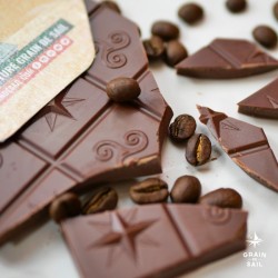 Tablette de chocolat au Lait et café bio (100g)