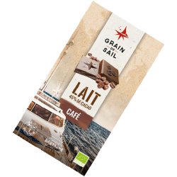 Tablette de chocolat au Lait et café bio (100g)