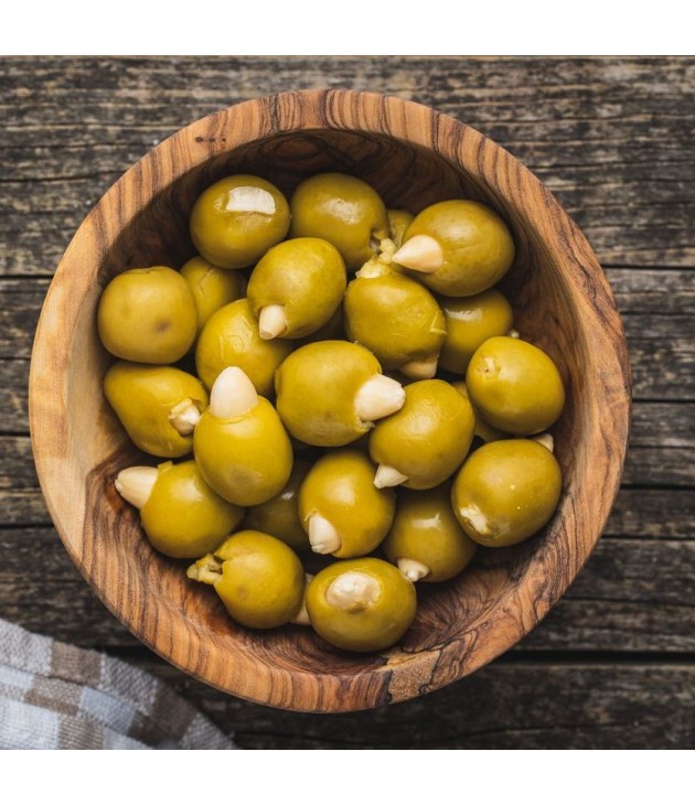Olives vertes farcies aux amandes bio  (250 g)