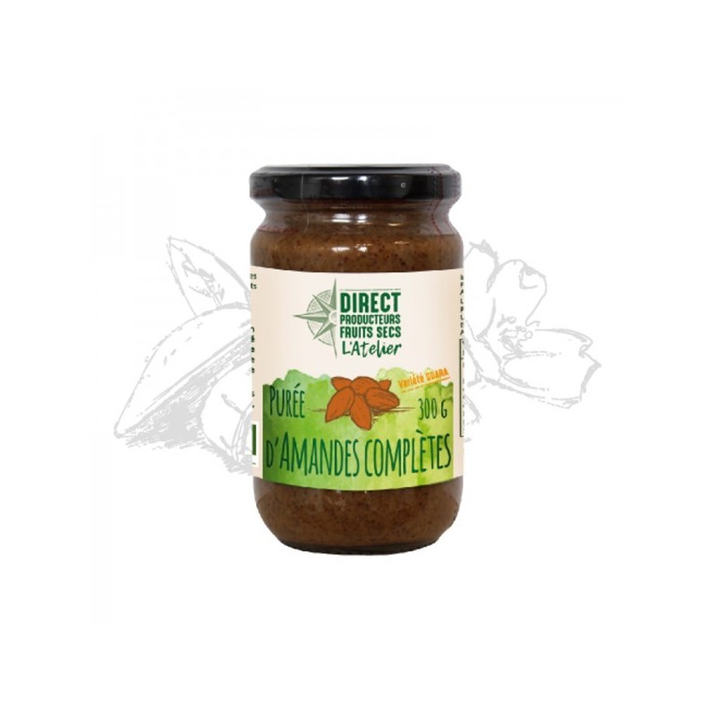 Purée d'amandes complètes bio (300g) Purée d'amandes complètes bio (300g)