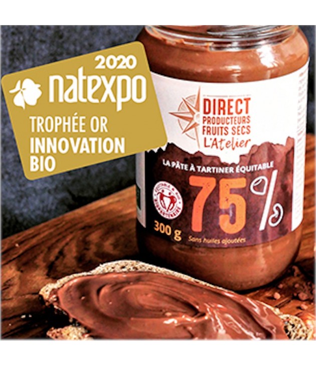 Pâte à tartiner 75% de fruits secs bio (300g) Pâte à tartiner 75% de fruits secs bio (300g)