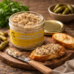 RILETTE DE TRUITE À MOUTARDE ANCIENNE LOCAL - DESCLICS PAYSAN, LE GOÛT DU BIO SOLIDAIRE PRÈS DE CHEZ VOUS