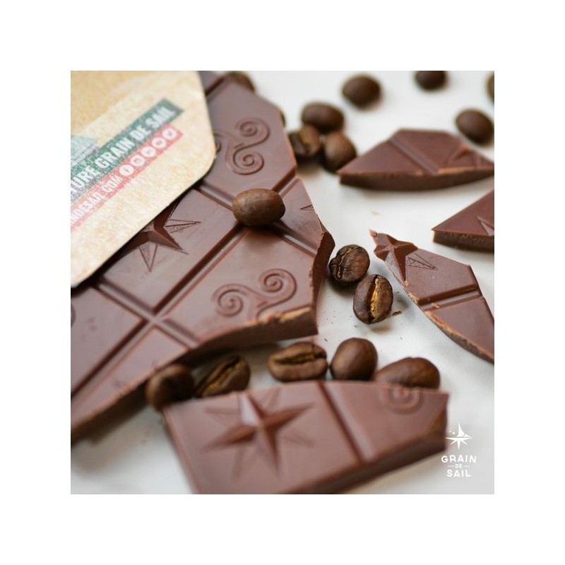 TABLETTE DE CHOCOLAT AU LAIT CAFÉ BIO - DESCLICS PAYSAN, LE GOÛT DU BIO SOLIDAIRE PRÈS DE CHEZ VOUS