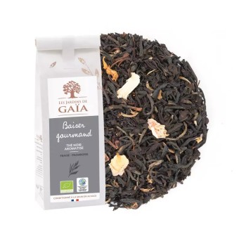 THÉ NOIR BAISER GOURMAND BIO - DESCLICS PAYSAN, LE GOÛT DU BIO SOLIDAIRE PRÈS DE CHEZ VOUS