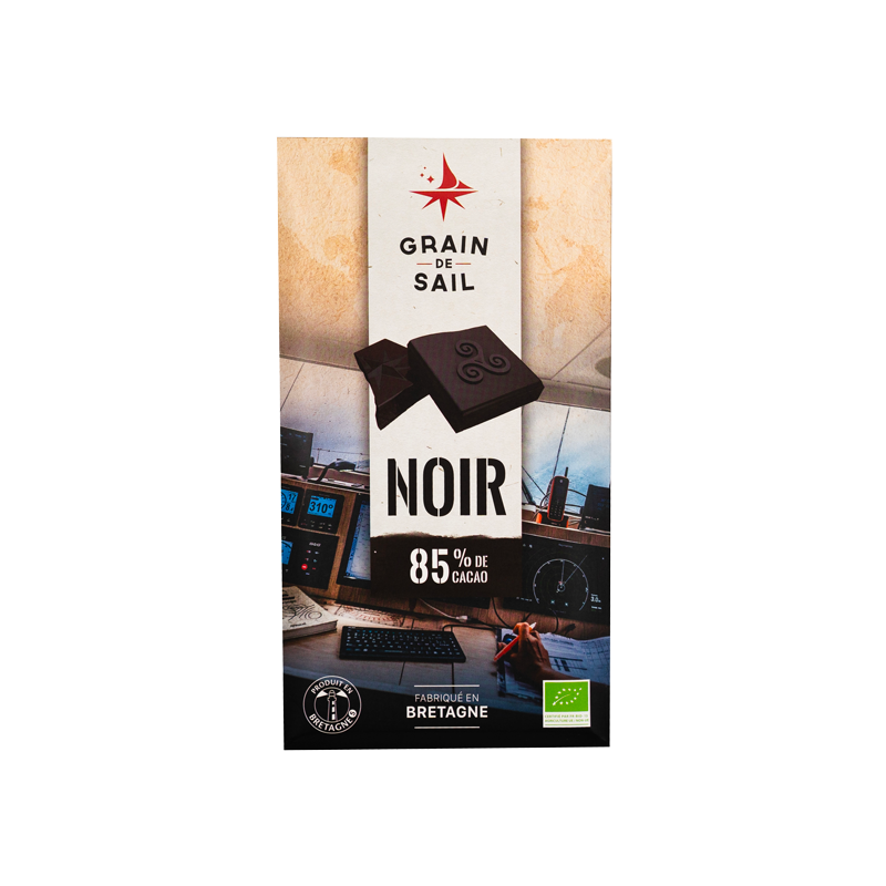 TABLETTE DE CHOCOLAT NOIR 75% DE CACAO BIO - DESCLICS PAYSAN, LE GOÛT DU BIO SOLIDAIRE PRÈS DE CHEZ VOUS