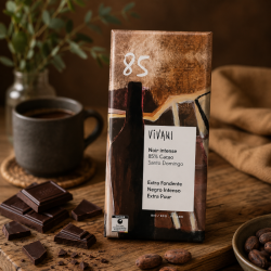 TABLETTE DE CHOCOLAT NOIR 85% DE CACAO BIO - DESCLICS PAYSAN, LE GOÛT DU BIO SOLIDAIRE PRÈS DE CHEZ VOUS