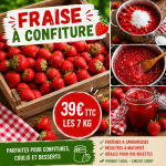 FRAISE À CONFITURE LOCAL - DESCLICS PAYSAN, LE GOÛT DU BIO SOLIDAIRE PRÈS DE CHEZ VOUS