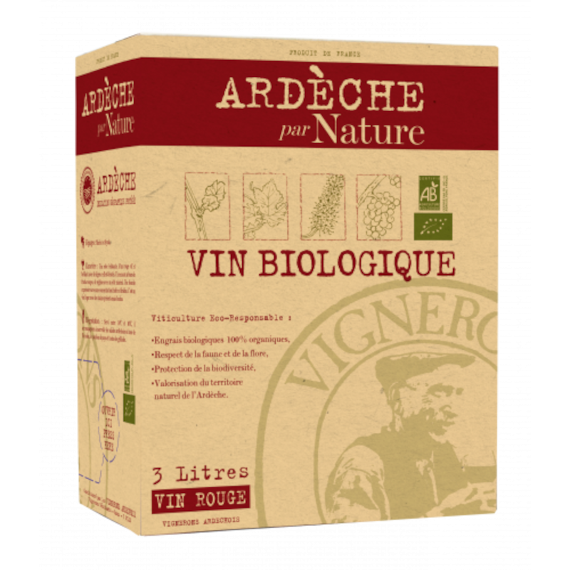 3L BIB ARDÈCHE PAR NATURE ROUGE BIO - DESCLICS PAYSAN, LE GOÛT DU BIO SOLIDAIRE PRÈS DE CHEZ VOUS 3L BIB ARDÈCHE PAR NATURE ROUGE BIO - DESCLICS PAYSAN, LE GOÛT DU BIO SOLIDAIRE PRÈS DE CHEZ VOUS