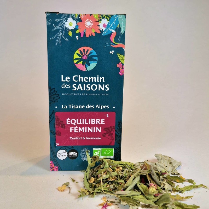 TISANE ÉQUILIBRE FÉMININ BIO - DESCLICS PAYSAN, LE GOÛT DU BIO SOLIDAIRE PRÈS DE CHEZ VOUS