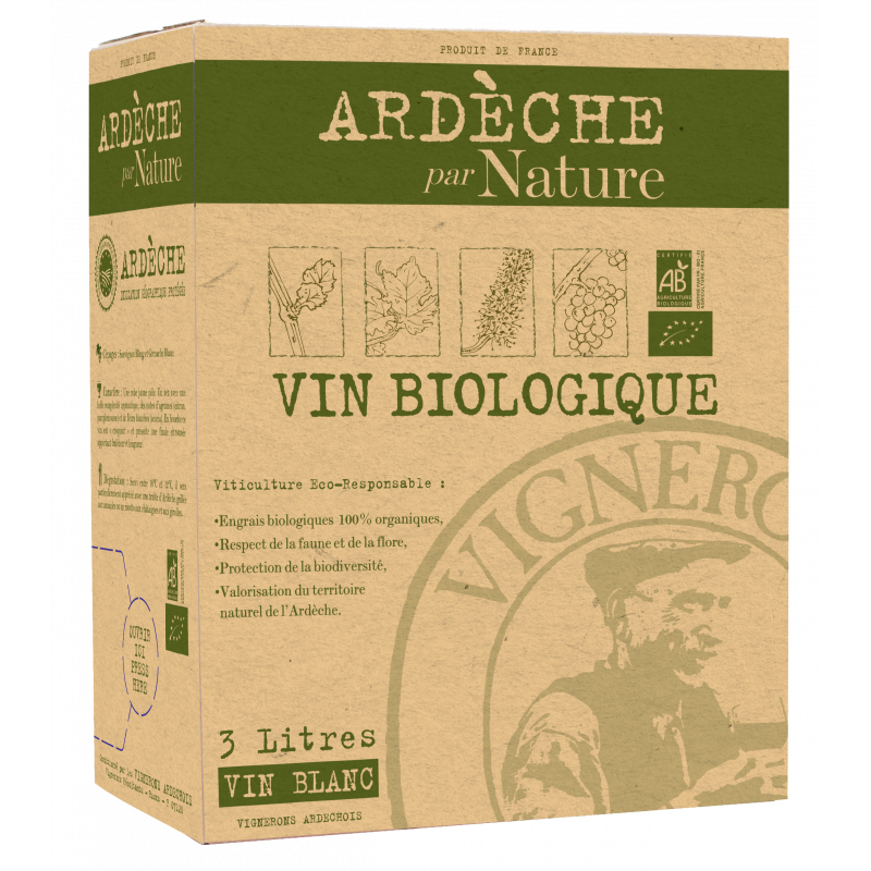 3L BIB ARDÈCHE PAR NATURE BLANC BIO - DESCLICS PAYSAN, LE GOÛT DU BIO SOLIDAIRE PRÈS DE CHEZ VOUS 3L BIB ARDÈCHE PAR NATURE BLANC BIO - DESCLICS PAYSAN, LE GOÛT DU BIO SOLIDAIRE PRÈS DE CHEZ VOUS