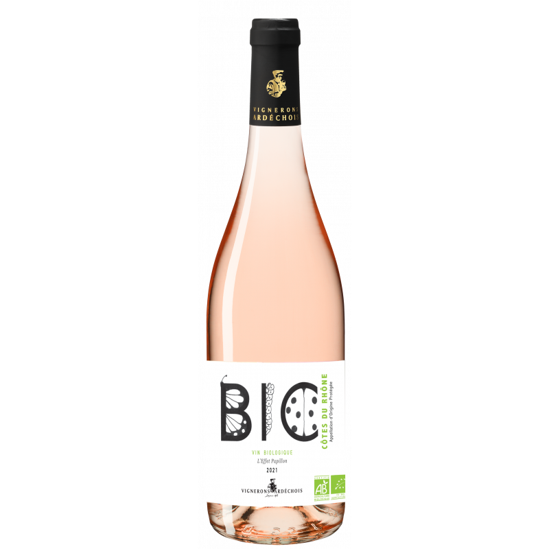 CÔTES DU RHÔNE - L'Effet Papillon Rosé - BIO - DESCLICS PAYSAN, LE GOÛT DU BIO SOLIDAIRE PRÈS DE CHEZ VOUS CÔTES DU RHÔNE - L'Effet Papillon Rosé - BIO - DESCLICS PAYSAN, LE GOÛT DU BIO SOLIDAIRE PRÈS DE CHEZ VOUS