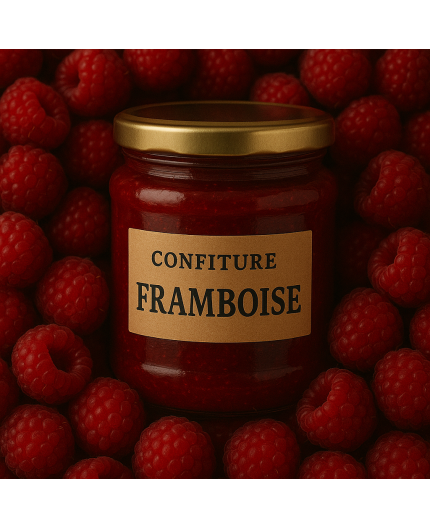 CONFITURE DE FRAMBOISE LOCAL - DESCLICS PAYSAN, LE GOÛT DU BIO SOLIDAIRE PRÈS DE CHEZ VOUS