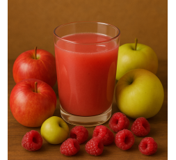 JUS DE POMMES FRAMBOISE LOCAL - DESCLICS PAYSAN, LE GOÛT DU BIO SOLIDAIRE PRÈS DE CHEZ VOUS