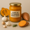 PURÉE DE POTIMARRON PATATE DOUCE BIO - DESCLICS PAYSAN, LE GOÛT DU BIO SOLIDAIRE PRÈS DE CHEZ VOUS