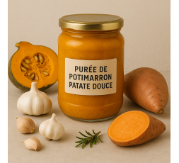 PURÉE DE POTIMARRON PATATE DOUCE BIO - DESCLICS PAYSAN, LE GOÛT DU BIO SOLIDAIRE PRÈS DE CHEZ VOUS