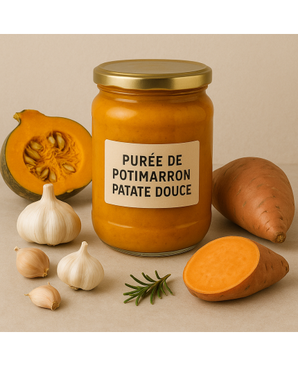 PURÉE DE POTIMARRON PATATE DOUCE BIO - DESCLICS PAYSAN, LE GOÛT DU BIO SOLIDAIRE PRÈS DE CHEZ VOUS