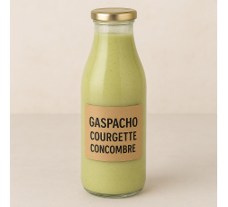 GASPACHO COURGETTE CONCOMBRE BIO  - DESCLICS PAYSAN, LE GOÛT DU BIO SOLIDAIRE PRÈS DE CHEZ VOUS