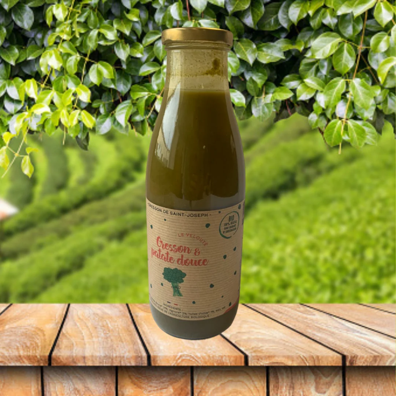 VELOUTÉ CRESSON PATATE DOUCE BIO  - DESCLICS PAYSAN, LE GOÛT DU BIO SOLIDAIRE PRÈS DE CHEZ VOUS
