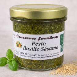 PESTO BASILIC SÉSAME BIO - DESCLICS PAYSAN, LE GOÛT DU BIO SOLIDAIRE PRÈS DE CHEZ VOUS